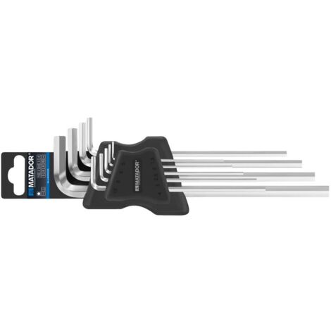 Matador Schraubwerkzeuge Brugola interna Kit di chiavi a brugola 1.5 mm, 2 mm, 2.5 mm, 3 mm, 4 mm, 5 mm, 6 mm, 8 mm, 10 (1/5)