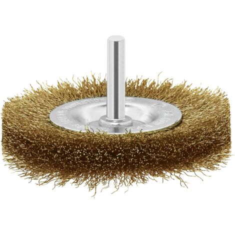 Bosch Accessories Spazzole a disco per trapani - filo ondulato, ottonato, 75 mm Ø gambo 6 mm 2609256519 1 pz. (1/3)