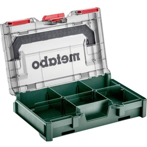 Metabo metaBOX 63 XS 626896000 Contenitore porta attrezzi ABS Verde,  Trasparente (L x L x A)