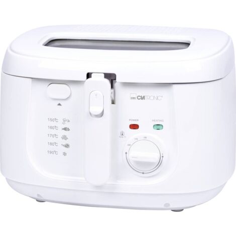 Clatronic FR 3771 Friggitrice 1800 W Bianco