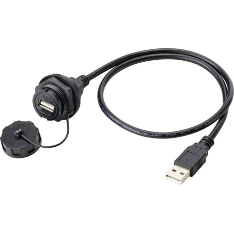 TRU COMPONENTS Presa USB da incasso 2.0 di tipo A Presa 50 cm IP67 Contenuto: 1 pz. (1/5)