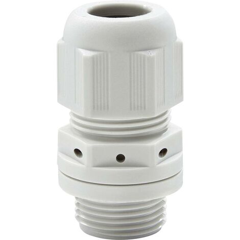 WISKA 10100666 PRESSACAVO ANTIURTO R, CON CARICO A TRAZIONE, CON GUARNIZIONE M25 POLIAMMIDE GRIGIO CHIARO (RAL 7035) 1 PZ (1/2)