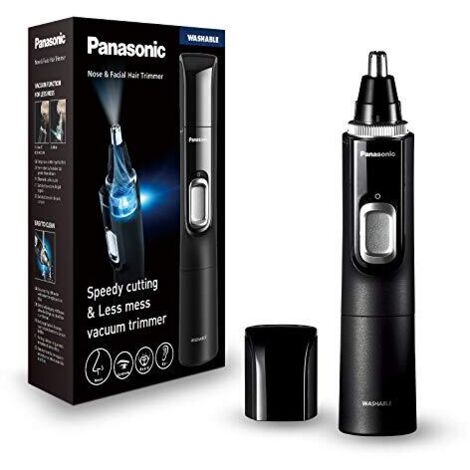 Panasonic ER-GN300K503 Regolapeli per naso e orecchie lavabile Nero