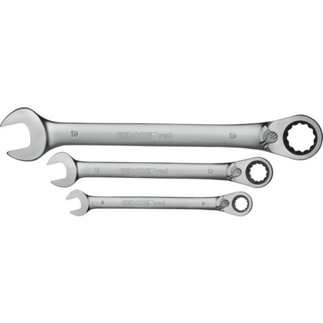 Gedore RED 3300872 R07205005 Set chiavi a cricchetto combinato 5 parti Misura (metrica) 07 - 19 mm (1/5)