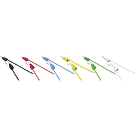 VOLTCRAFT MSB-300 KIT puntali Spina a banana 4 mm Spina a banana 4 mm 25.00 cm 12 pz. (1/5)
