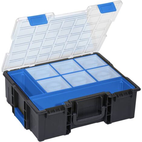 Organizer Con 10 Scomparti - Scatola Modulabile 284x390x60 Mm, Coperchio Trasparente - Foto 5