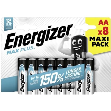 Energizer Max Plus Batteria Stilo (AA) Alcalina/manganese 1.5 V 8 pz.