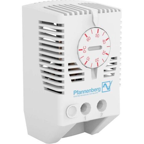 Pfannenberg Termostato quadro di comando FLZ 520 THERMOSTAT 0..+60°C 240 V/AC 1 NC (L x L x A) 36 m x 40 mm x 72 mm 1 p (1/4)