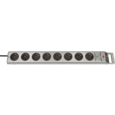 Brennenstuhl Super-Solid Line ciabatta argentata 8 prese