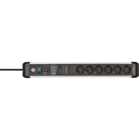 Brennenstuhl 1391010600 ciabatta argento nera 6 prese