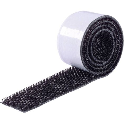 Binder Band 75763-H1 Nastro a strappo da incollare A fungo (L x L) 500 mm x 25 mm Nero 1 pz. (1/3)