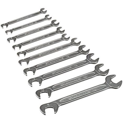 Stahlwille 96400653 2021-10-12 Kit chiavi a forchetta doppie Misura (metrica) 4 - 11 mm (1/4)