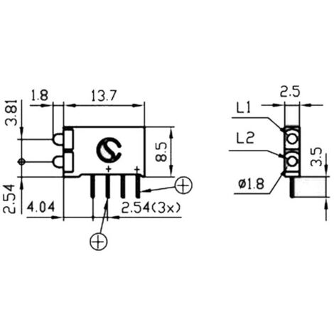 Signal Construct DBI01301 Modulo LED 2 vie Rosso, Giallo (L x L x A) 15.5 x