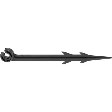 Gardena Sistema Micro-Drip Supporto Tubo: per Fissare e Guidare Il Tubo di distribuzione o di gocciolamento nel Terreno, per Tubi di Diametro 4,6 mm (3/16 Pollici), Contenuto: 15 Pezzi (13218-20)