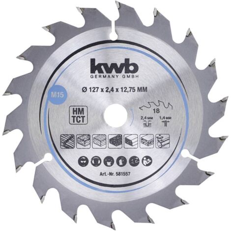 kwb 581557 Lama circolare in metallo duro 127 x 12.75 mm 1 pz.