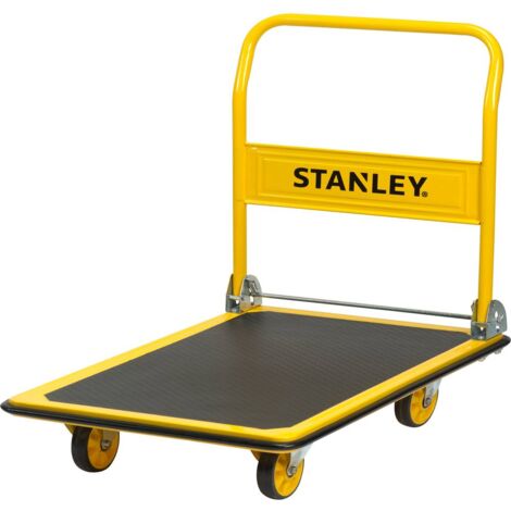 Carrello Pieghevole In Acciaio Con Pianale Antiscivolo, 4 Ruote Da 10 Cm (2 Pivotanti), Portata 150 Kg, 83x73x48 Cm