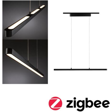 Lampada a sospensione moderno di acciaio - 1 sorgenti luminose - L.8 x A.100 cm - nero, rame