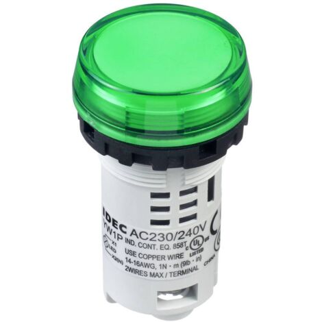 Idec Indicatore ottico Bianco-Verde 230 V 1 pz. (1/2)