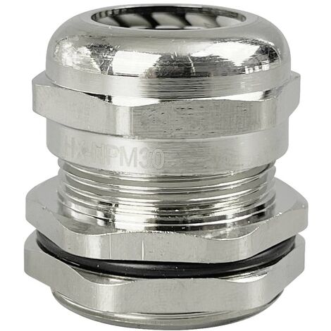 TRU COMPONENTS TC-10302844 PRESSACAVO M30 OTTONE (NICHEL) 1 PZ(I) (1/2)
