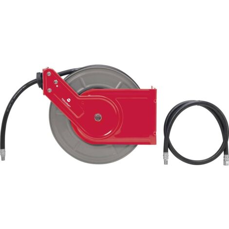 TOOLCRAFT Avvolgi tubo aria compressa 15 m 10 bar Montaggio a soffitto, Montaggio a parete (1/3)