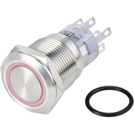 Pulsante Push Nero 4A 250V - 2 Contatti Dimensioni Incasso 19x13mm - Foto 5