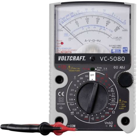 VOLTCRAFT VC-5080 Multimetro portatile analogica CAT III 500 V (1/3)