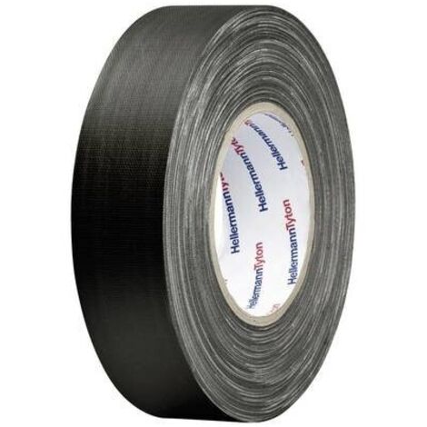 HelaTape Tex - nastri in tessuto HTAPE-TEX-19x50 712-00504 (L x L) 50 m x 19 mm Nero Tessuto in cotone e poliestere HTA (1/2)