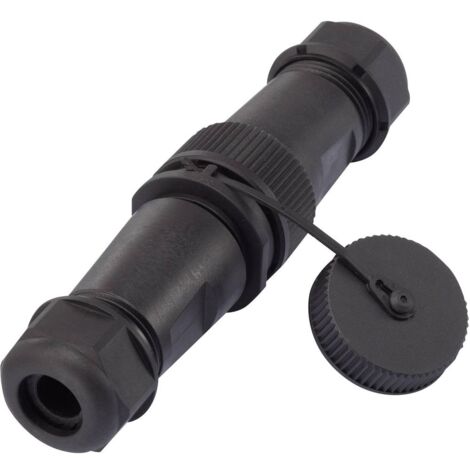 TRU COMPONENTS 1094580 ADATTATORE SPINA DRITTA, PRESA DRITTA TOT POLI: 3 1 PZ. (1/3)