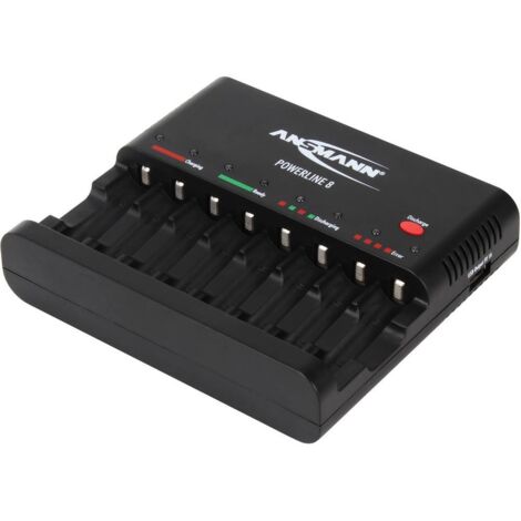 ANSMANN Powerline 8 - Caricabatterie / adattatore di corrente (USB) (1/5)