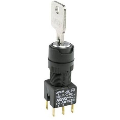 APEM A018323 A018323 Interruttore a chiave 1 x 90 ° 1 pz. (1/2)