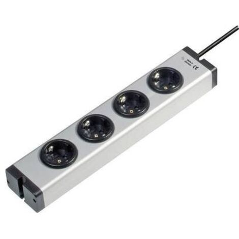 Ehmann 0600x00042031 Multipresa 4 vie Alluminio Schuko 1 pz.