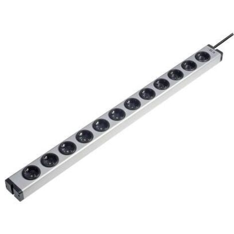 Ehmann 0600x00122031 Multipresa 12 scomparti Alluminio Schuko 1 pz. (1/2)