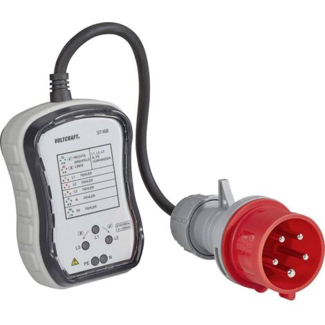 Tester Presa Elettrica LiebeWH FY1811 – 220-250V Con Rilevamento Polarità E RCD, Spina UE