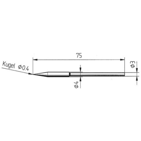 Punta Di Saldatura Ersa 212 BD LF – Forma Matita, 0.4 Mm, Per Stazioni Micro E Twin 80 A