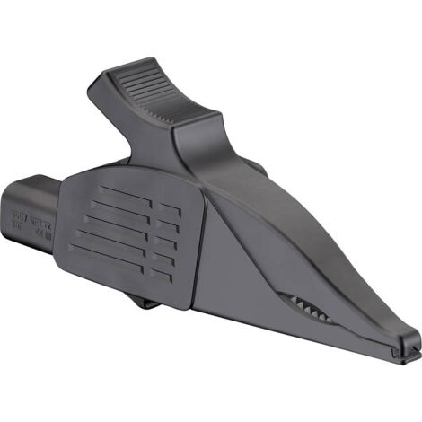 Pinza A Coccodrillo STÄUBLI 16A Nera – 1kV, Apertura 20 Mm, Nichelata Per Misure Sicure