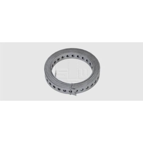 Rotolo Nastro Forato In Acciaio Zincato Per Fissaggio, 12 Mm X 10 Metri, Multiuso Per Costruzioni E Bricolage