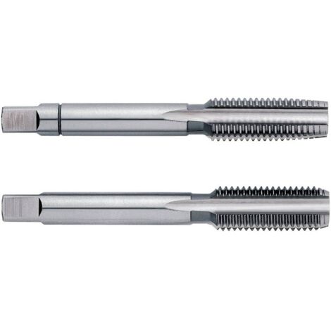 Serie Di 2 Maschi A Mano Sgrossatore E Finitore Passo Fine In Acciaio Al Cromo M 10x1 - Art. 433 10X1