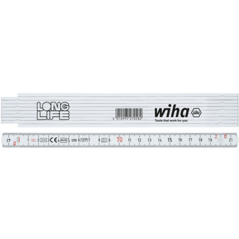 Wiha Metro a stecche Longlife, 2 m Metrico, 10 stecche 15 mm (27057)