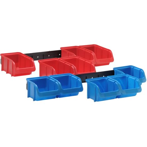 Hünersdorff 656820 Cassetta impilabile da magazzino Rosso, Blu 1 KIT (1/2)