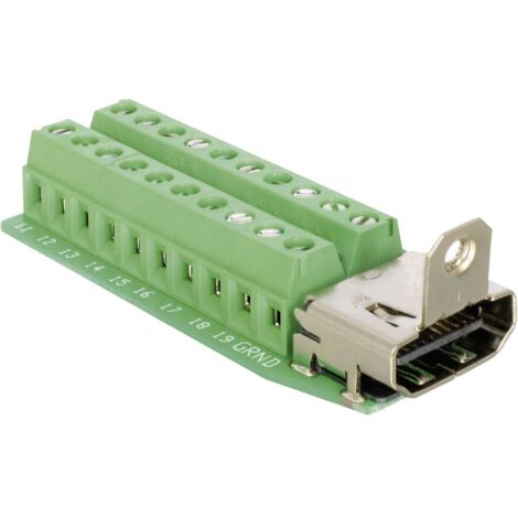 Delock 65168 Connettore HDMI Presa verticale Numero Poli (num): 20 Argento 1 pz. (1/4)