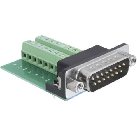 Delock 65275 Connettore maschio SUB-D 180 ° Numero Poli (num): 15, 16 1 pz. (1/3)