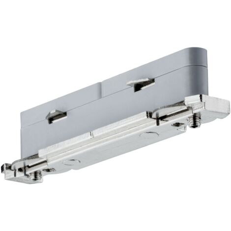 Paulmann URail System Light&Easy 95136 Componente per sistema su binario ad alta tensione Connettore dritto Argento