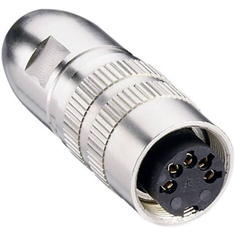 Lumberg 0321 04 Connettore circolare DIN Presa dritta Numero Poli (num): 4 Argento 1 pz. (1/3)