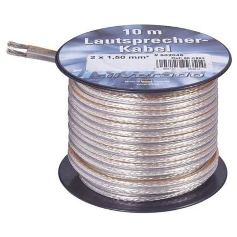Cavo per altoparlanti 2 x 1.5 mm² Argento AIV 23555L 10 m