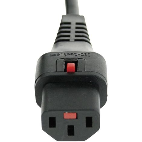 Kash Cavo di alimentazione IEC Presa IEC C13 - Spina schuko angolata Nero 3.00 m 1 pz. (1/3)