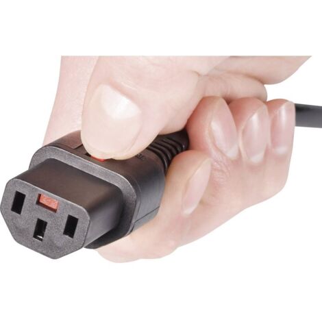 Cavo Di Alimentazione IEC-60320 Bianco C13 Ad Angolo SCHUKO Maschio 3m - Foto 2