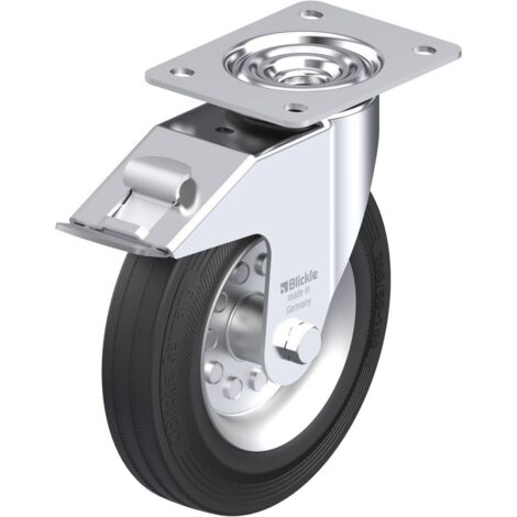 Blickle 380055 LE-VE 200R-FI Ruota girevole con fermi Diametro ruota: 200 mm Capacità di carico (max.): 205 kg 1 pz.