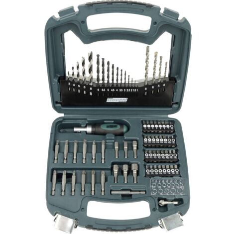 Brüder Mannesmann M54375 75 parti Assortimento punte e inserti Metallo, Pietra, Calcestruzzo, Legno, Muratura 1 mm, 1.5 (1/2)