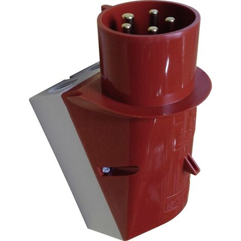 Spina Da Parete CEE 32A 5 Poli Rossa - In Poliammide Resistente, IP44 - Foto 10