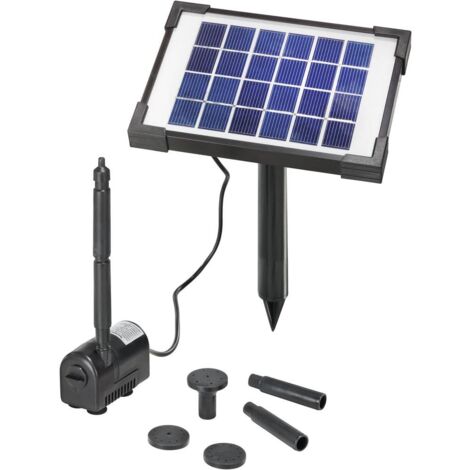 Esotec Sistema di pompa solare nero per stagno da giardino